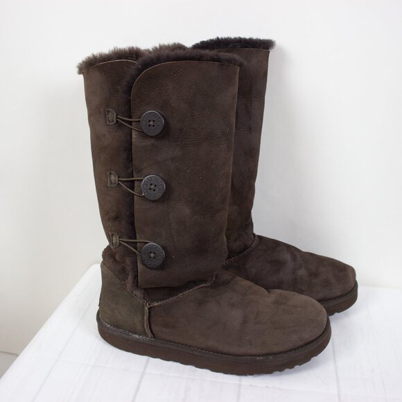 UGG Bailey Button Triplet II Tall Boots - Picture 1 of 7